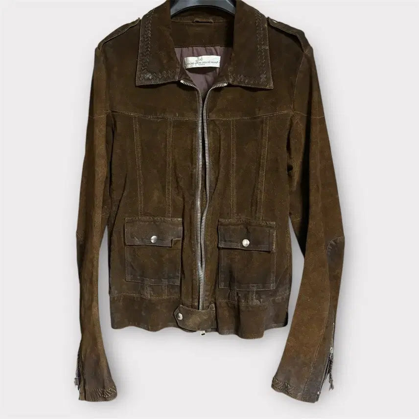 [BUNJANG] Golden Goose Brown Oil Washing Suede Jacket / 골든구스 브라운 오일워싱 스웨이드 자켓S