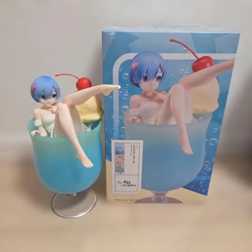 [BUNJANG] Re:Zero Rem Cream Soda Ver. Figure (Unsealed) / 리제로 렘 크림소다 피규어 개봉
