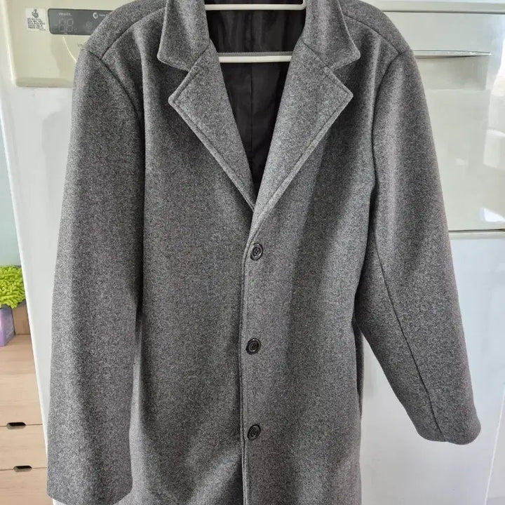 [BUNJANG] Fashion Gray Long Coat / 패션 그레이 롱코트(새상품)