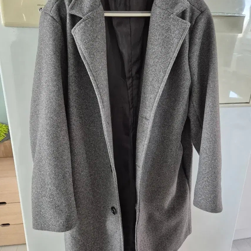 [BUNJANG] Fashion Gray Long Coat / 패션 그레이 롱코트(새상품)