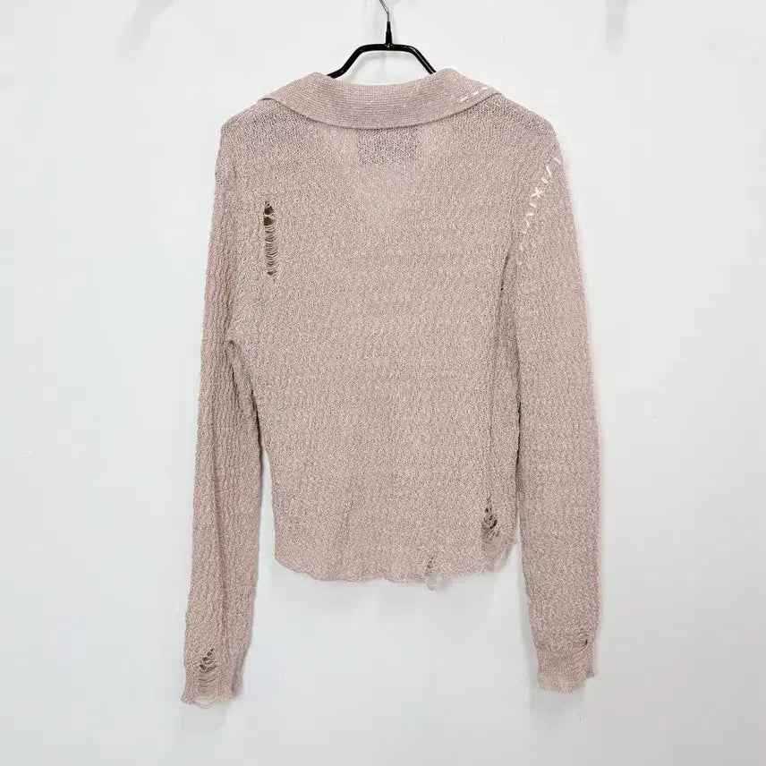 [BUNJANG] Andersson Bell Erica Linen Knit Top / 앤더슨벨 에리카 데미지 린넨 니트