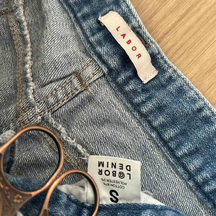 [BUNJANG] LABOR Denim Wide Pants / LABOR 데님 와이드 팬츠