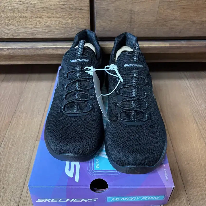 [BUNJANG] Skechers Sneakers Black 235/240mm New / 스케쳐스 운동화 블랙 235mm 새상품