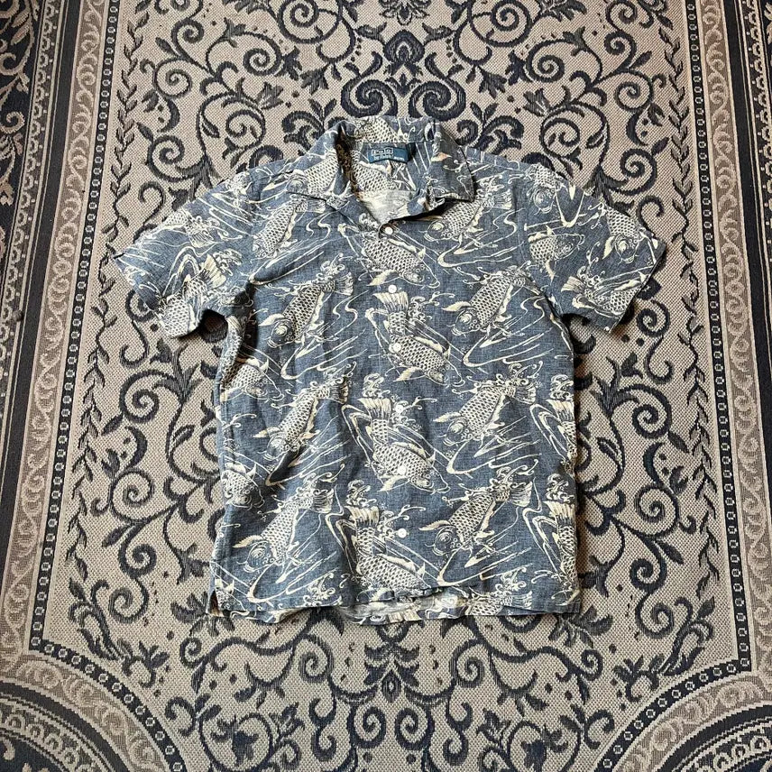 [BUNJANG] Polo 잉어 Hawaiian Shirt / S 폴로 잉어 하와이안 셔츠/W2628