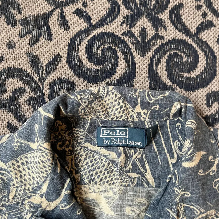 [BUNJANG] Polo 잉어 Hawaiian Shirt / S 폴로 잉어 하와이안 셔츠/W2628