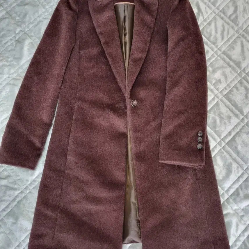 [BUNJANG] KEITH Brown Wool Long Coat / KEITH 브라운 모직 롱코트