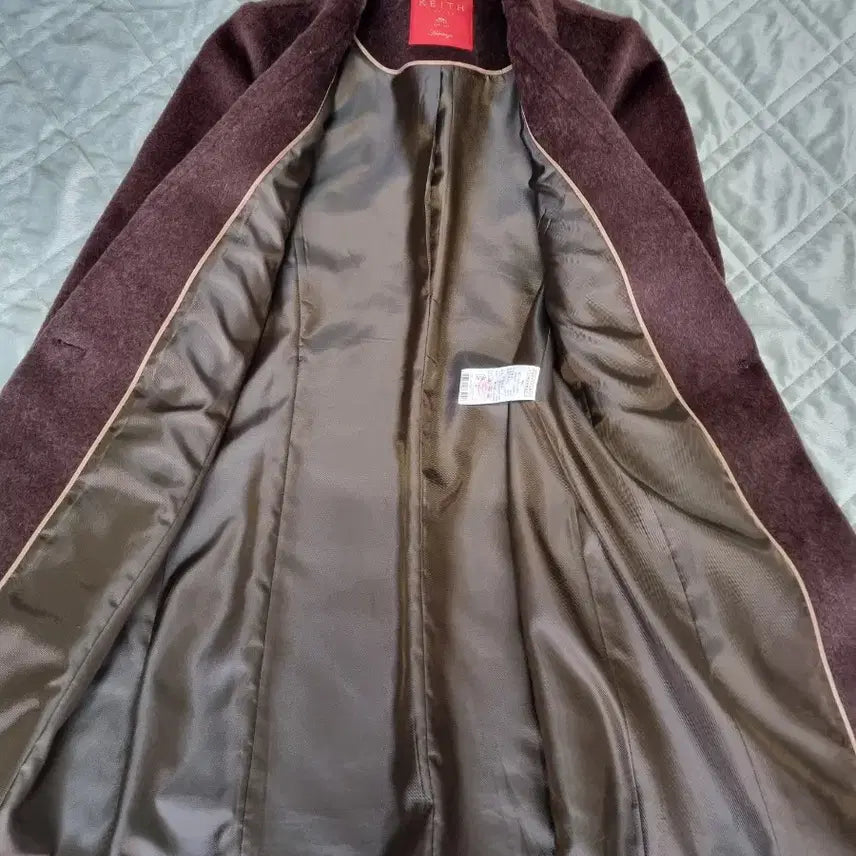 [BUNJANG] KEITH Brown Wool Long Coat / KEITH 브라운 모직 롱코트