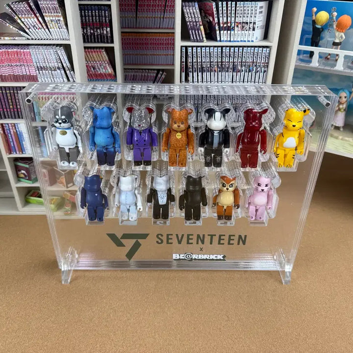 [BUNJANG] Seventeen Bearbrick 13-Cube Acrylic Showcase / 세븐틴 베어브릭 13구 아크릴 쇼케이스 로고 하단형