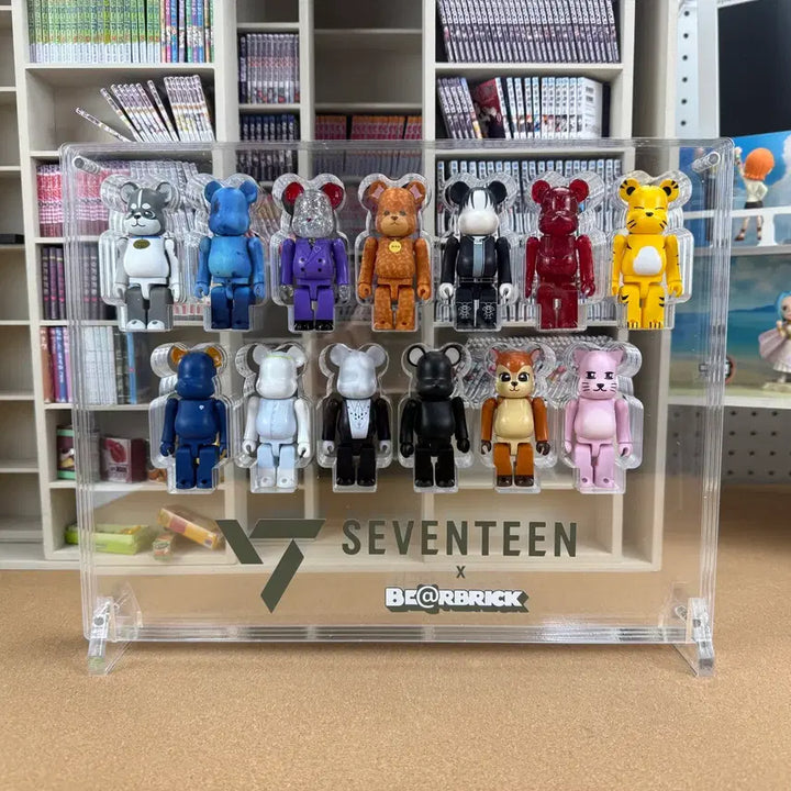 [BUNJANG] Seventeen Bearbrick 13-Cube Acrylic Showcase / 세븐틴 베어브릭 13구 아크릴 쇼케이스 로고 하단형