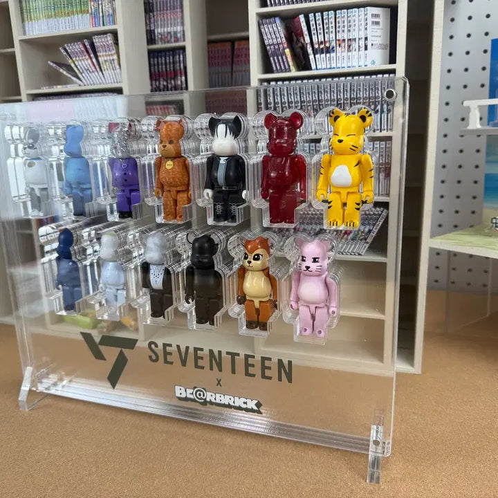 [BUNJANG] Seventeen Bearbrick 13-Cube Acrylic Showcase / 세븐틴 베어브릭 13구 아크릴 쇼케이스 로고 하단형