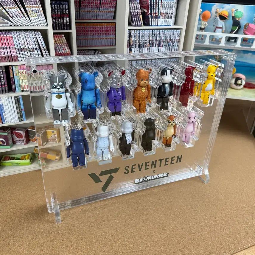 [BUNJANG] Seventeen Bearbrick 13-Cube Acrylic Showcase / 세븐틴 베어브릭 13구 아크릴 쇼케이스 로고 하단형