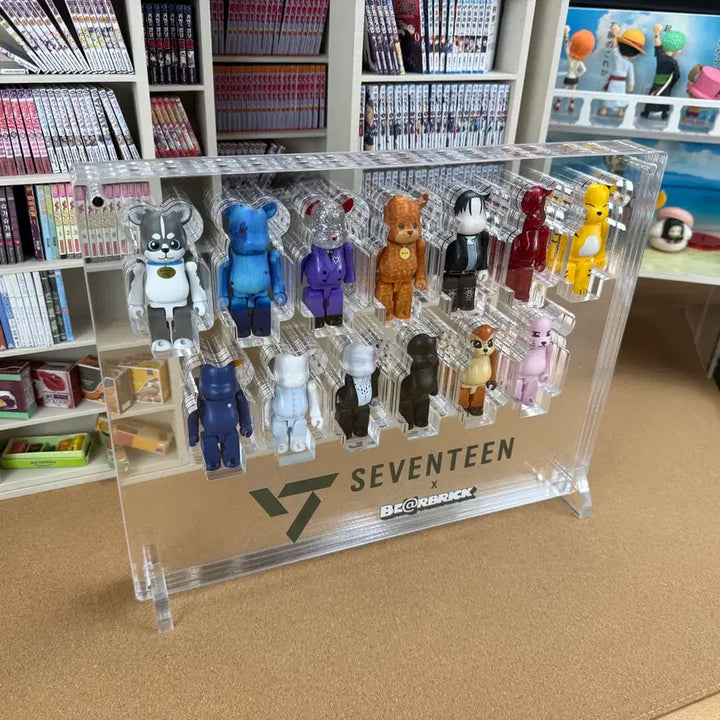 [BUNJANG] Seventeen Bearbrick 13-Cube Acrylic Showcase / 세븐틴 베어브릭 13구 아크릴 쇼케이스 로고 하단형
