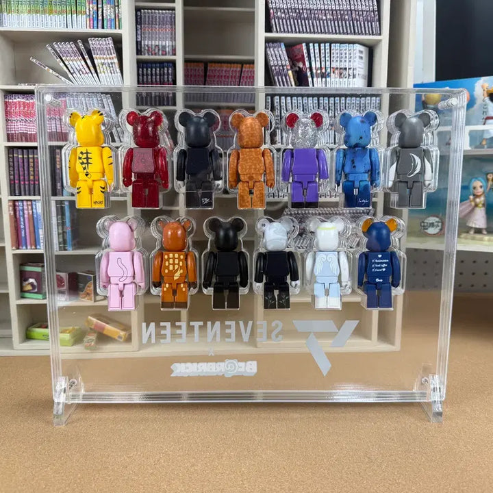 [BUNJANG] Seventeen Bearbrick 13-Cube Acrylic Showcase / 세븐틴 베어브릭 13구 아크릴 쇼케이스 로고 하단형