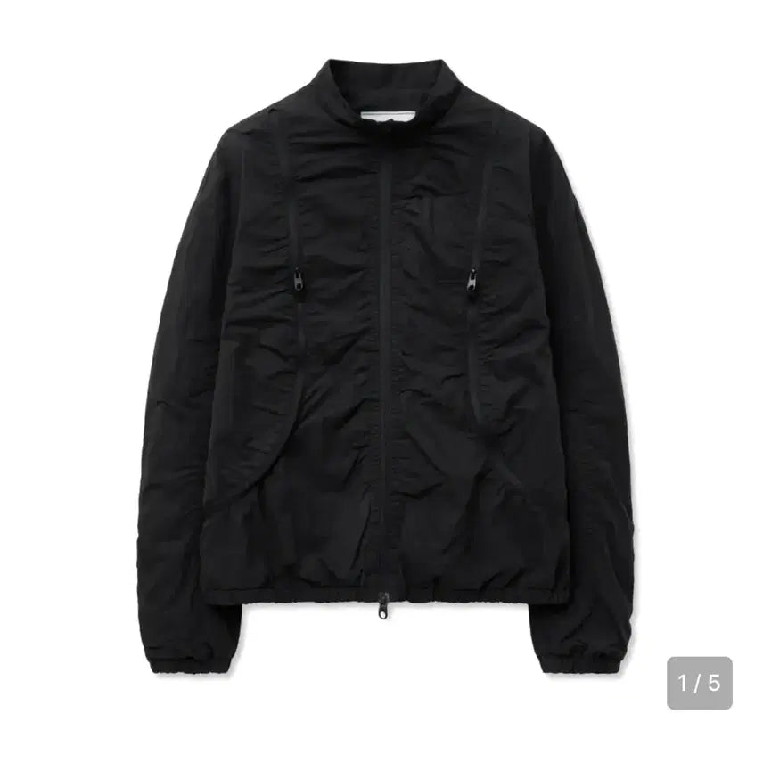 [BUNJANG] IDONNASELL Nylon Shirring Zipper Jumper / 아이돈워너셀 nylon shirring zipper jumperblack