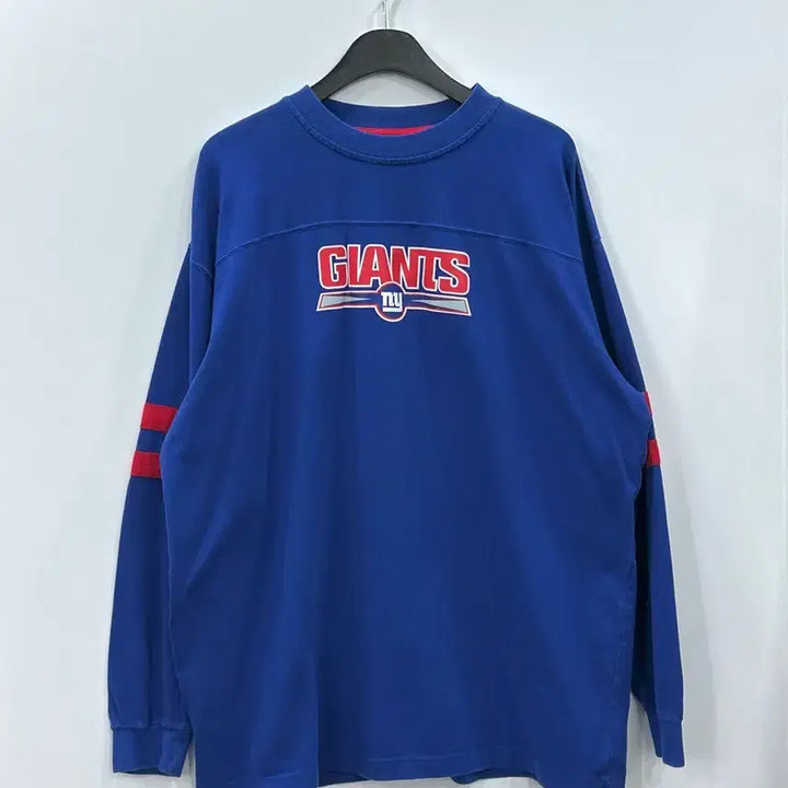 [BUNJANG] NFL New York Giants Long Sleeve Shirt / NFL 뉴욕 자이언츠 롱슬리브 블루 2XL