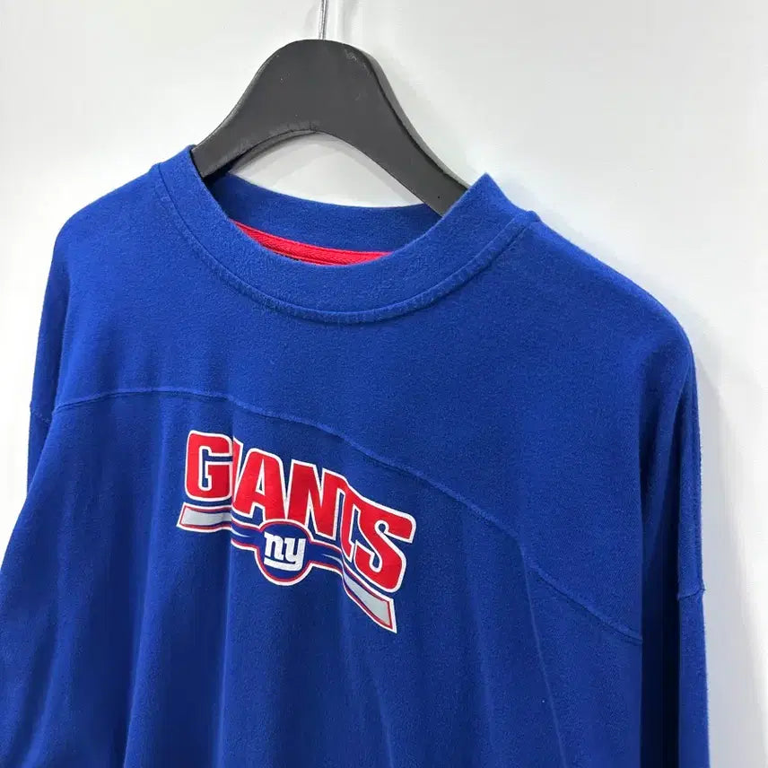 [BUNJANG] NFL New York Giants Long Sleeve Shirt / NFL 뉴욕 자이언츠 롱슬리브 블루 2XL
