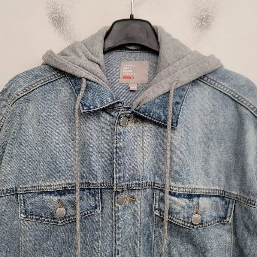 [BUNJANG] Spao Washing Denim Jacket / [100/L] 스파오 워싱 데님 자켓 청자켓