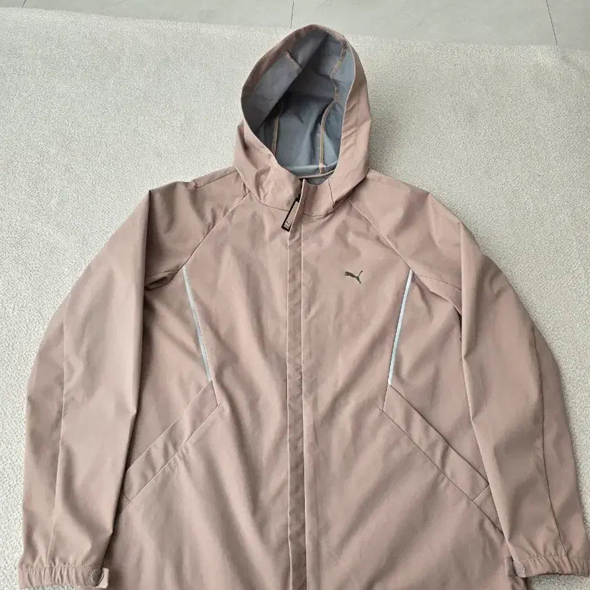 [BUNJANG] Puma Rain Jacket (Beige) - XL / 푸마  후드 바람막이 레인자켓 XL