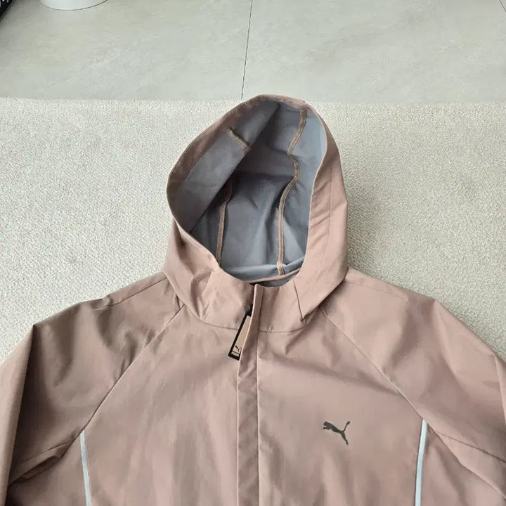 [BUNJANG] Puma Rain Jacket (Beige) - XL / 푸마  후드 바람막이 레인자켓 XL