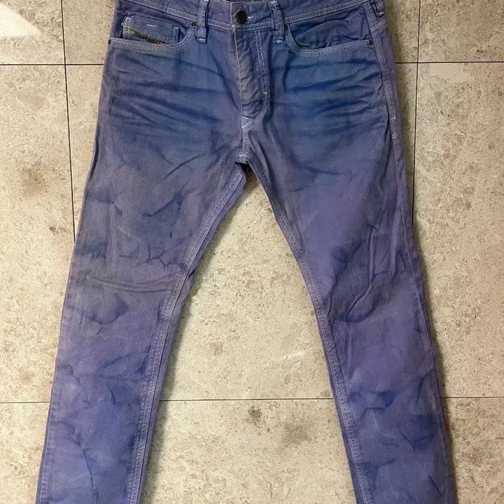 [BUNJANG] Diesel Washed Denim Jeans Purple / 디젤 워싱 데님 청바지 퍼플