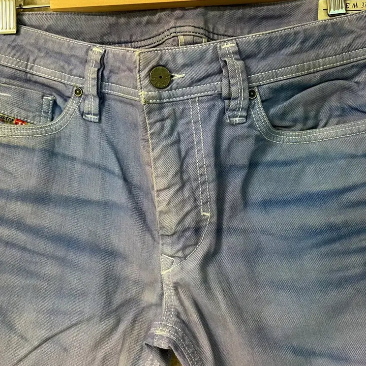 [BUNJANG] Diesel Washed Denim Jeans Purple / 디젤 워싱 데님 청바지 퍼플
