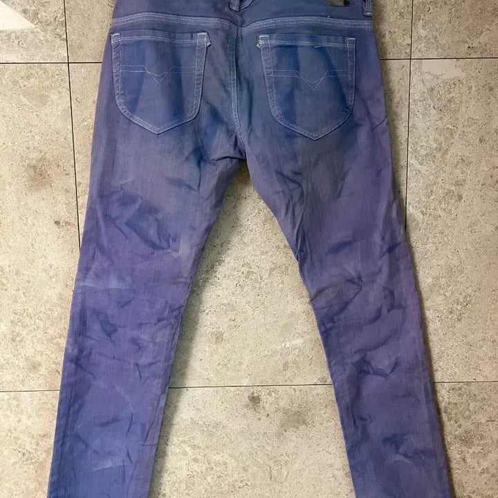 [BUNJANG] Diesel Washed Denim Jeans Purple / 디젤 워싱 데님 청바지 퍼플
