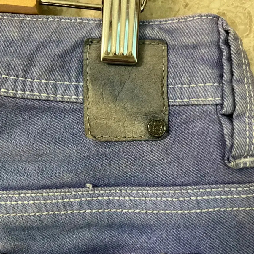 [BUNJANG] Diesel Washed Denim Jeans Purple / 디젤 워싱 데님 청바지 퍼플