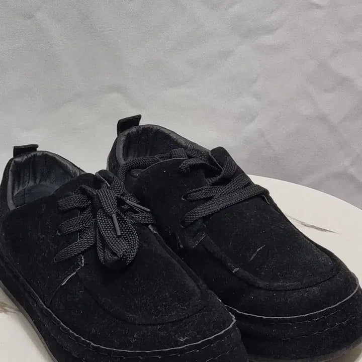 [BUNJANG] Black Suede Loafer Flats / 214. 블랙 스웨이드 로퍼 단화