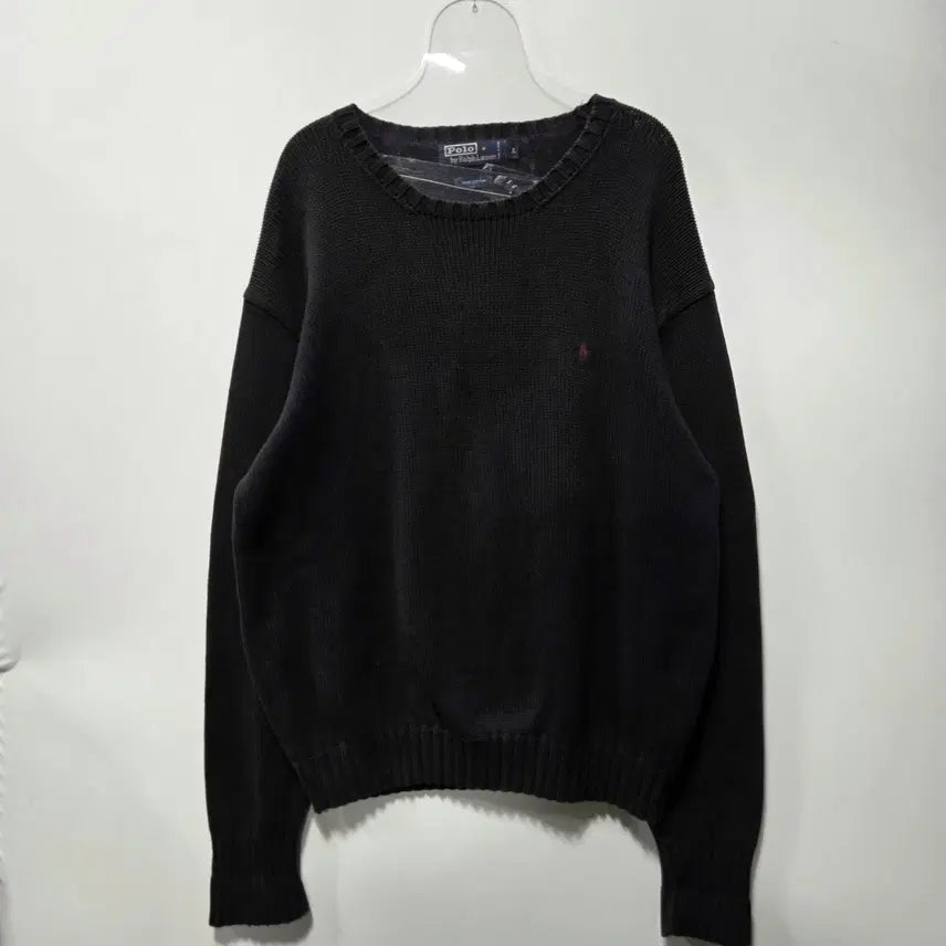 [BUNJANG] Polo Ralph Lauren Black Pony Logo Sweater L / 폴로랄프로렌 블랙 포니로고 스웨터 L 26031313