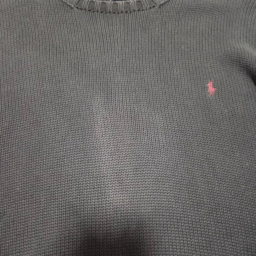 [BUNJANG] Polo Ralph Lauren Black Pony Logo Sweater L / 폴로랄프로렌 블랙 포니로고 스웨터 L 26031313