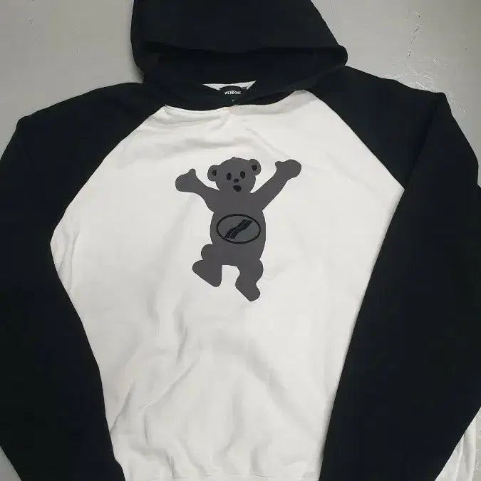 [BUNJANG] Welldone Teddy Bear Crop Hoodie M / 웰던 곰돌이  크롭후드티 M