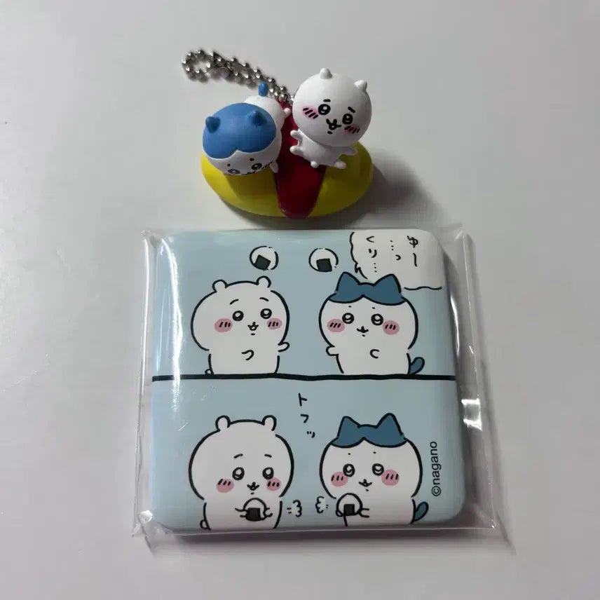 [SOLD OUT] 치이카와 타베모노 오므라이스 주먹밥 캔뱃지 하치와레 가챠 키링
