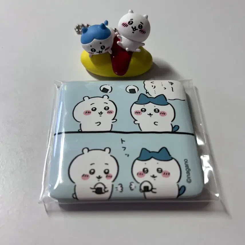 [SOLD OUT] 치이카와 타베모노 오므라이스 주먹밥 캔뱃지 하치와레 가챠 키링
