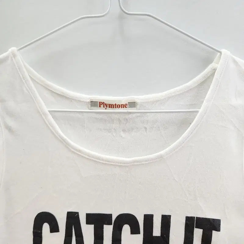 [BUNJANG] Vintage Y2K Gals Punk Metallic Lettering Sleeveless Top / 빈티지 Y2K 갸루 펑크 메탈릭 레터링 슬리브리스