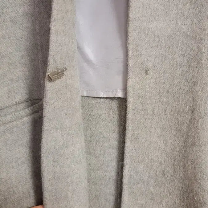 [BUNJANG] SISLEY Grey Long Coat / SISLEY |  그레이 모직 롱코트 55 | (모81알파카19)