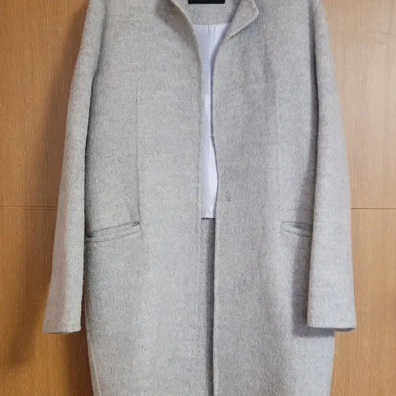 [BUNJANG] SISLEY Grey Long Coat / SISLEY |  그레이 모직 롱코트 55 | (모81알파카19)