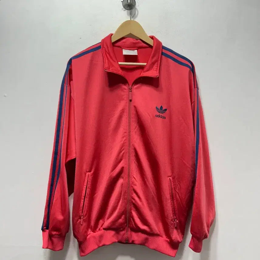 [SOLD OUT] 아디다스 삼선 트랙탑 집업 자켓  핑크 XL
