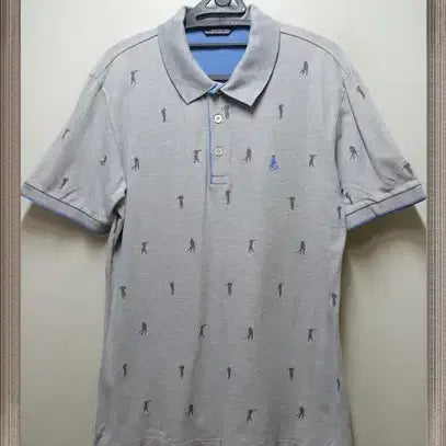 [SOLD OUT] 빈폴 골프 정품 멀티무늬 면카라티 택100