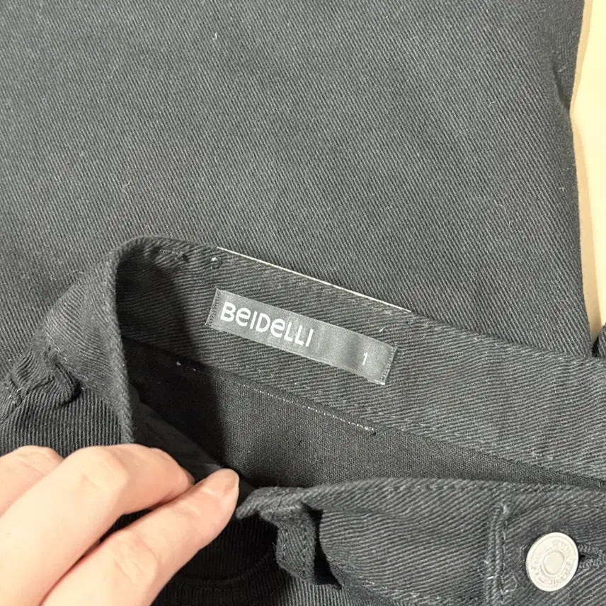 [BUNJANG] BEIDELLI Black Wide Jeans L / BEIDELLI 블랙 와이드 진 L