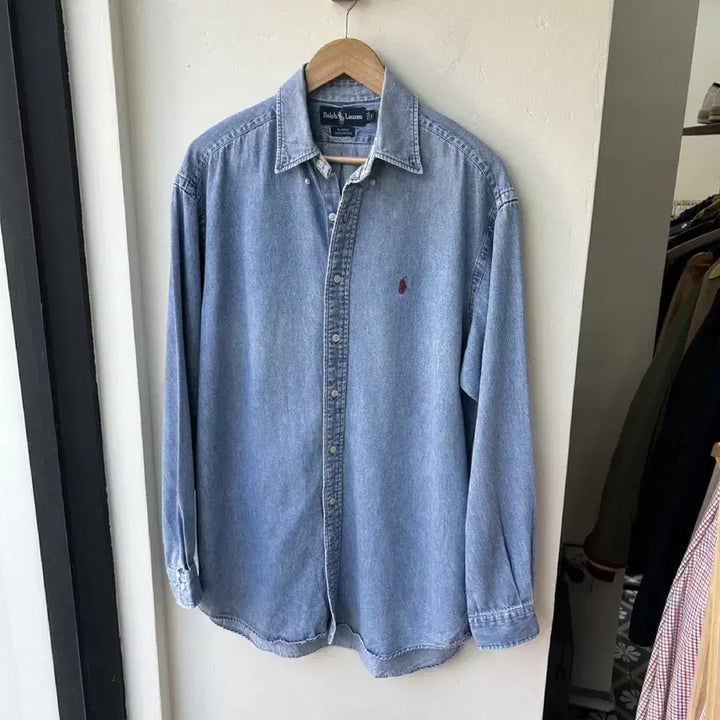 [BUNJANG] Polo Ralph Lauren Denim Shirt / 16307 - 폴로 랄프로렌 데님 셔츠