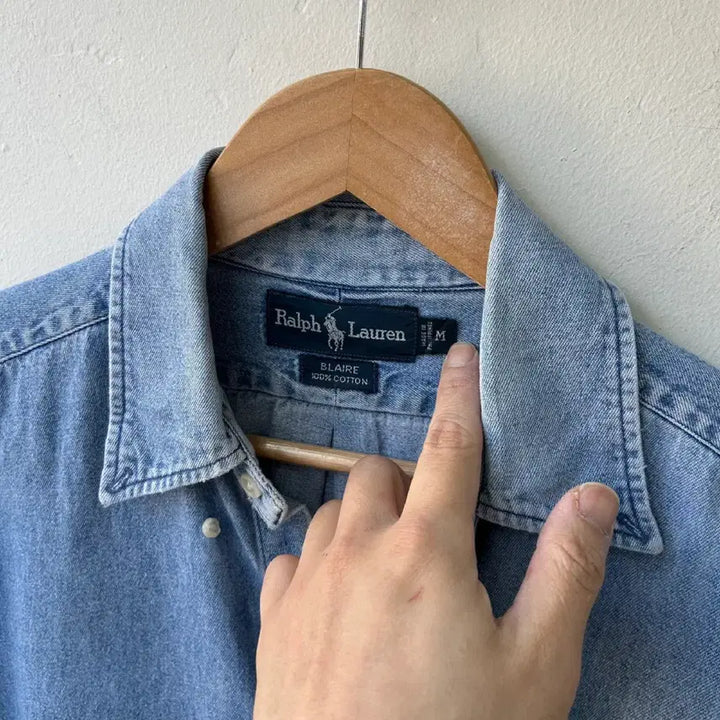 [BUNJANG] Polo Ralph Lauren Denim Shirt / 16307 - 폴로 랄프로렌 데님 셔츠