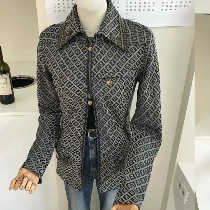 [BUNJANG] Fendi Zucchino Pattern Jacket / 펜디 주카패턴 자켓