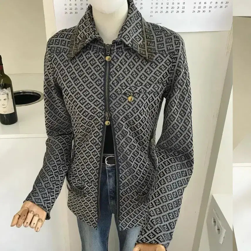 [BUNJANG] Fendi Zucchino Pattern Jacket / 펜디 주카패턴 자켓