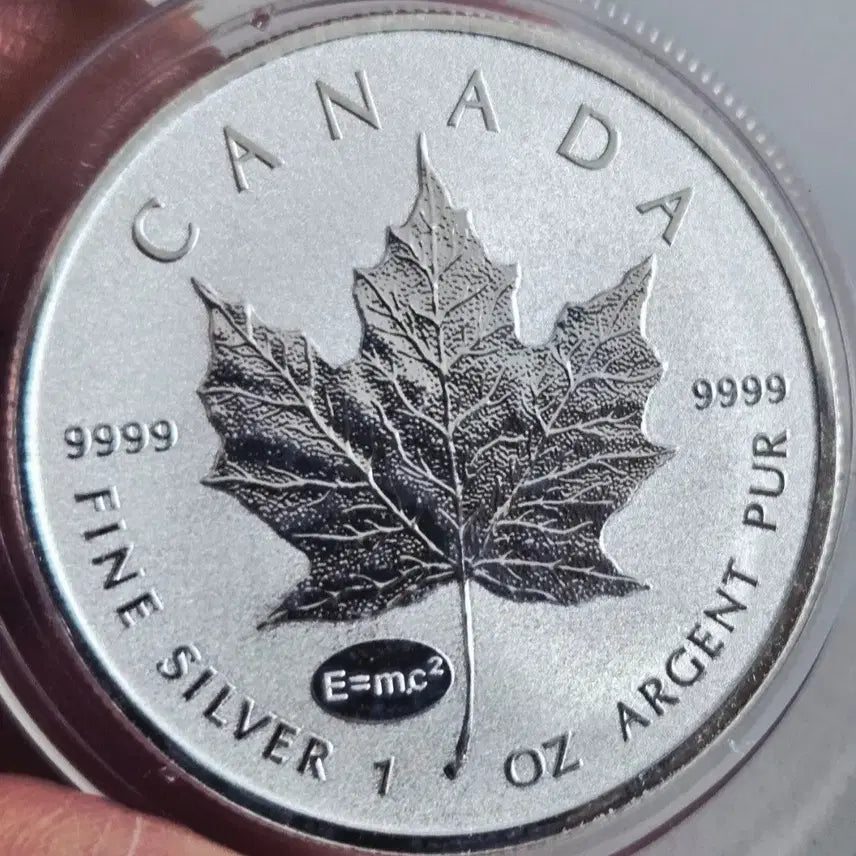 [BUNJANG] Canada Maple Leaf E=mc2 Privvy Silver Coin 1oz / 캐나다 메이플 리버스프루프 E=mc2 프리비 은화 1온스