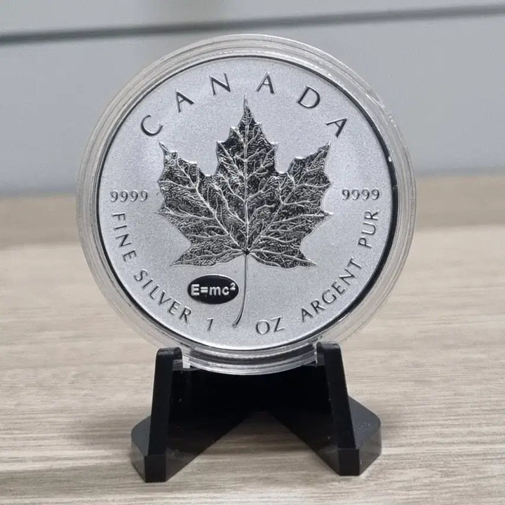 [BUNJANG] Canada Maple Leaf E=mc2 Privvy Silver Coin 1oz / 캐나다 메이플 리버스프루프 E=mc2 프리비 은화 1온스