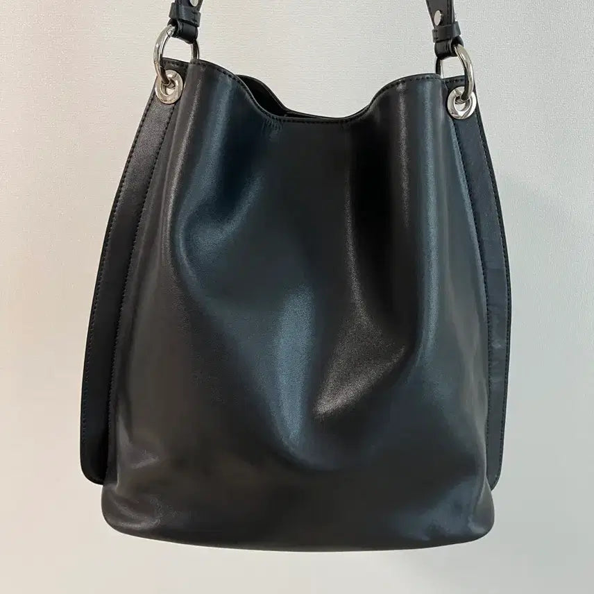 [BUNJANG] Ather &amp; Black Leather Hobo Shoulder Bag / 아더앤드 소가죽 호보백 숄더백 블랙