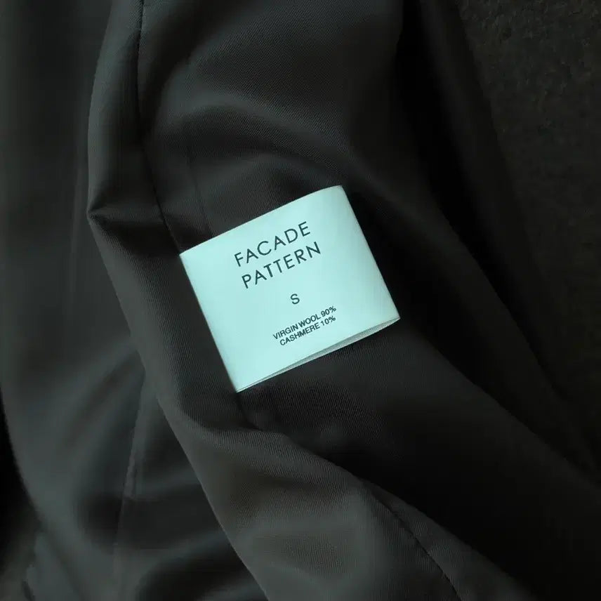 [BUNJANG] Facade Pattern Cashmere Double Coat Brown S / 파사드패턴 캐시미어 더블코트 브라운 S사이즈