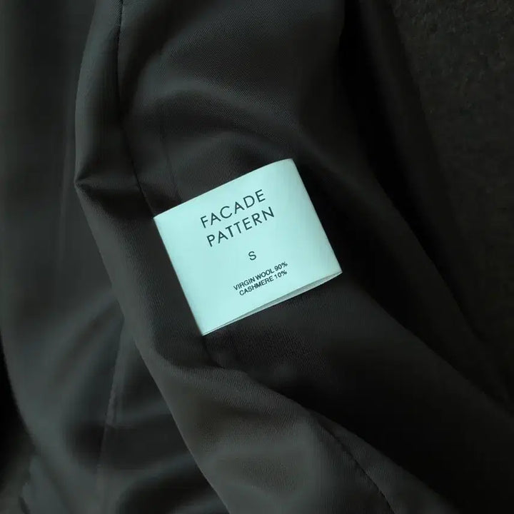 [BUNJANG] Facade Pattern Cashmere Double Coat Brown S / 파사드패턴 캐시미어 더블코트 브라운 S사이즈