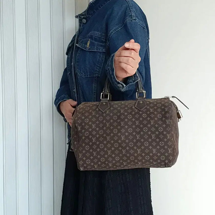 [BUNJANG] Louis Vuitton Mini Lin 30 Tote Bag / 루이비통 미니린 30 토트백 중고 명품 가방 은피아노
