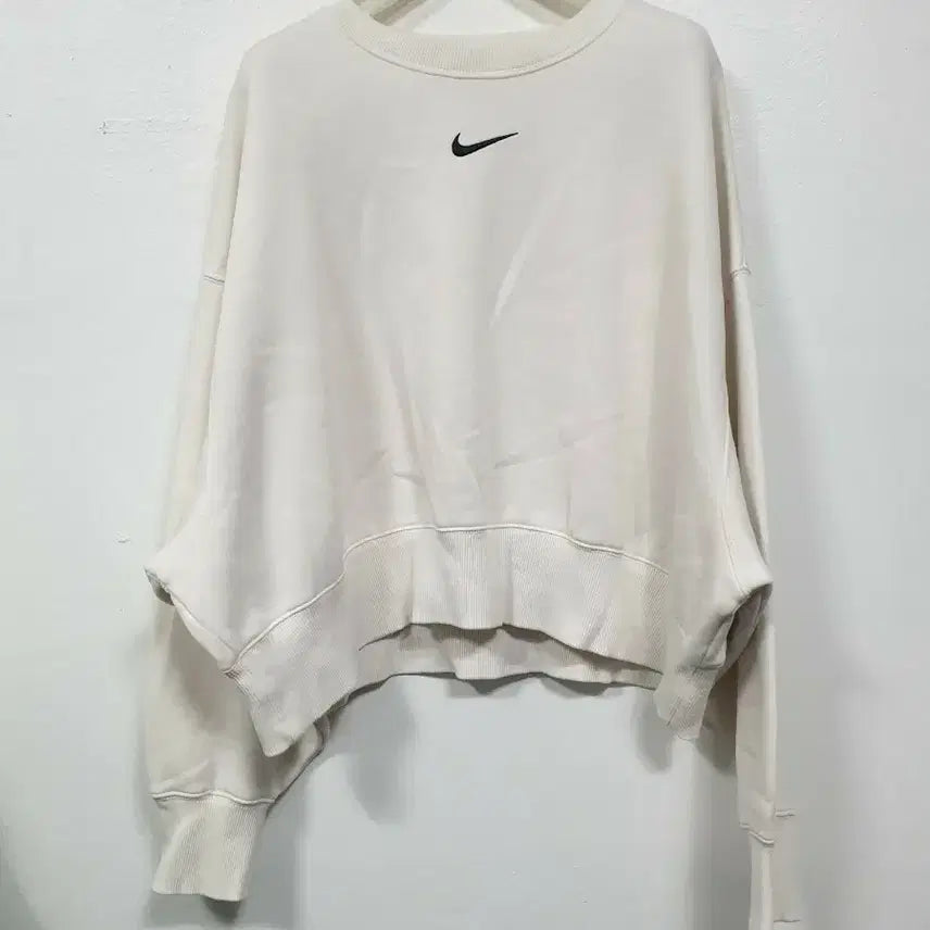 [BUNJANG] Nike Phoenix Fleece Crewneck Sweatshirt (White) - Size M / 나이키 흰색 피닉스 플리스 크루넥 기모 M사이즈